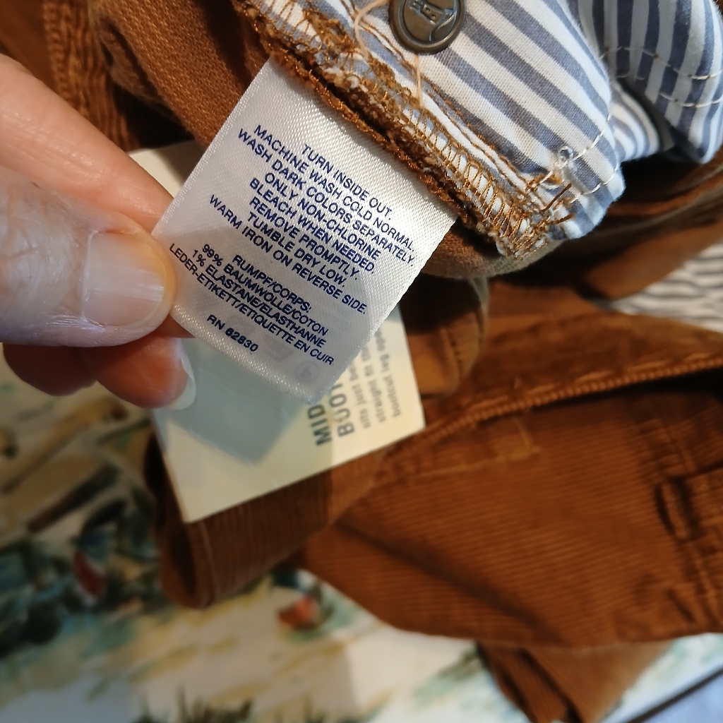 10 Landsend Corduroy Bootcut Nwt — image 5 of 8